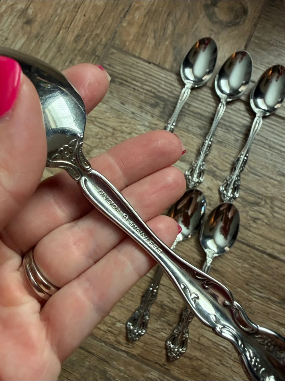 Oneida Spoons Michelangelo stainless set of 6 six